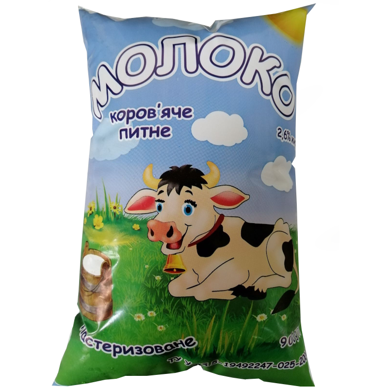 Молоко коров'яче АДАЛІС, пастеризоване, 2,6%, 900г